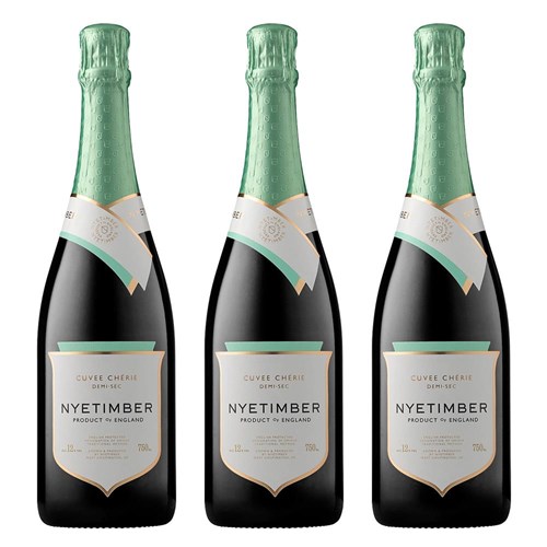 Nyetimber Curvee Cherie Demi-Sec NV English Sparkling Wine Treble Prosecco Set